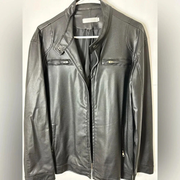 unbranded Other - XRay Jeans Leather Jacket Men Size 2 XL Big & Tall